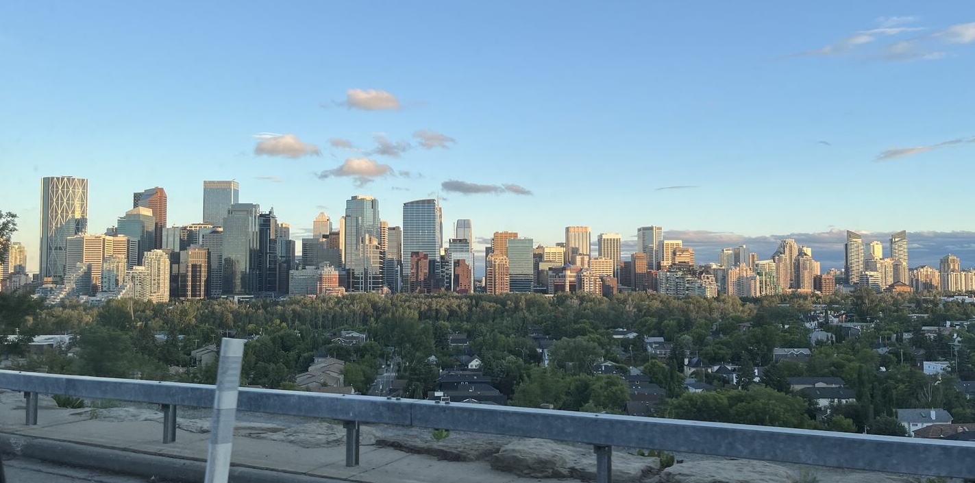 Calgary skyline overlook