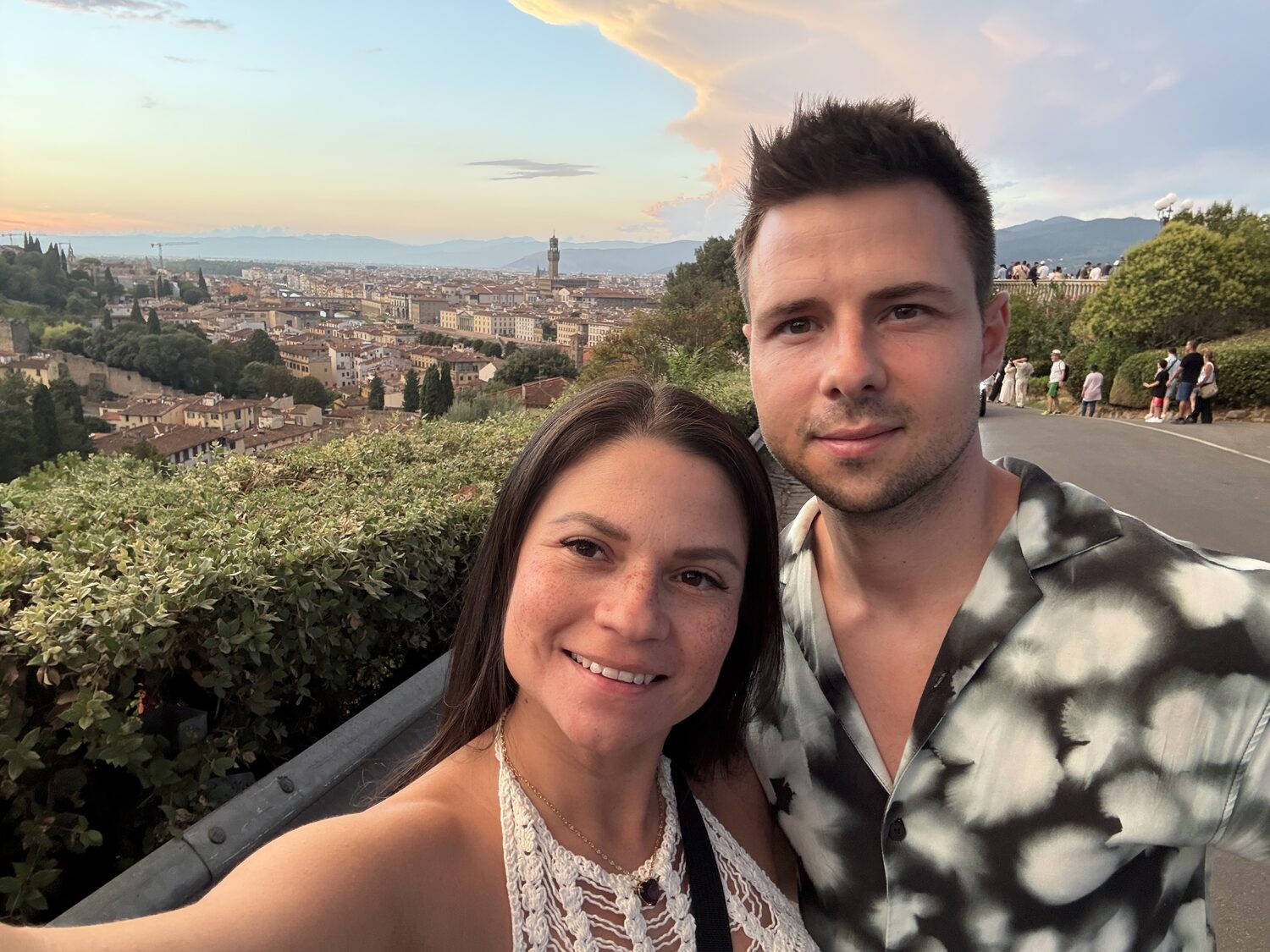 Francis and me above Florence