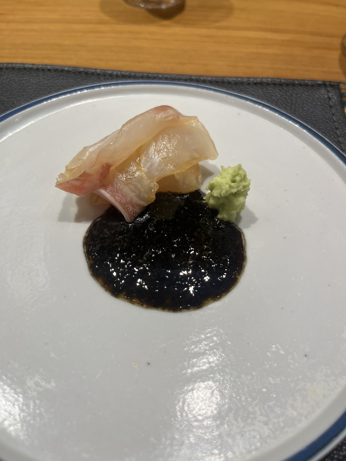 White fish sashimi