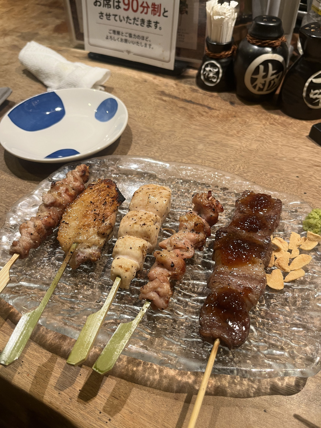 Yakitori skewers