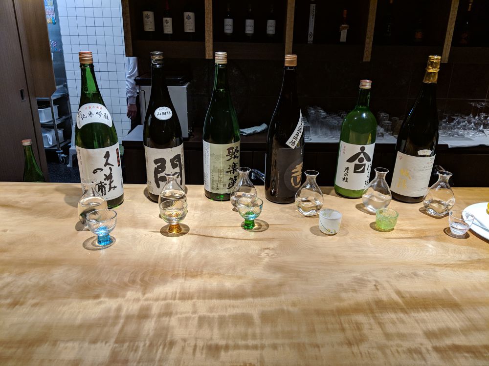 Sake tasting