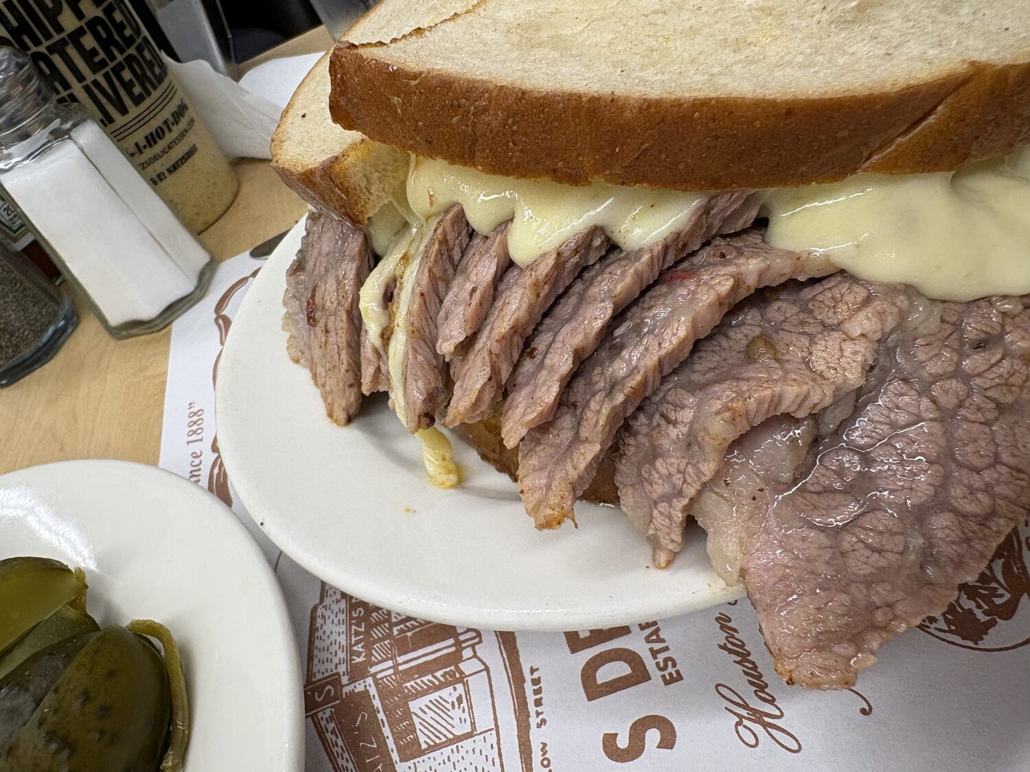 Pastrami sandwich on the Lower East Side