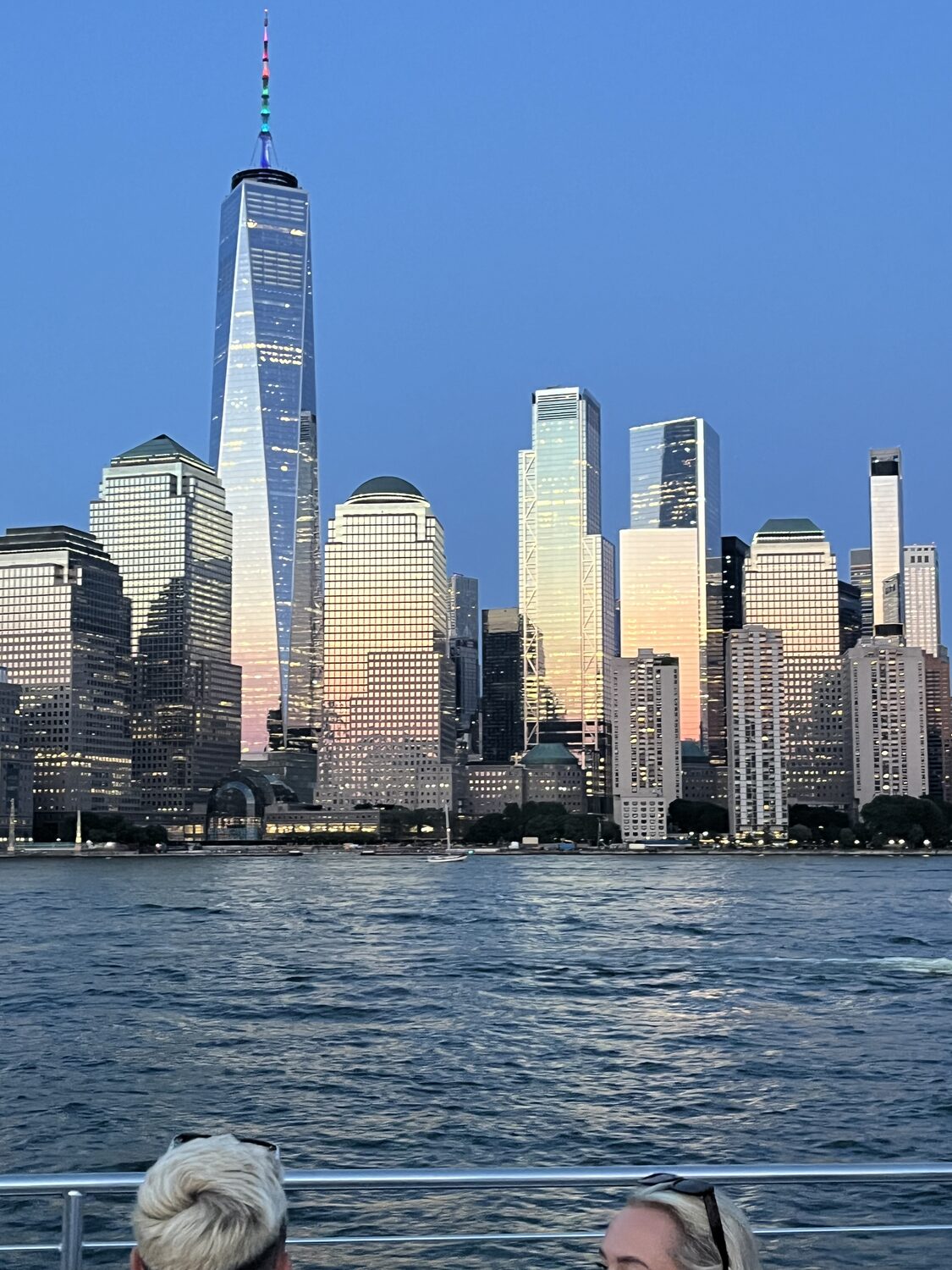 Lower Manhattan skyline from New York Harbor