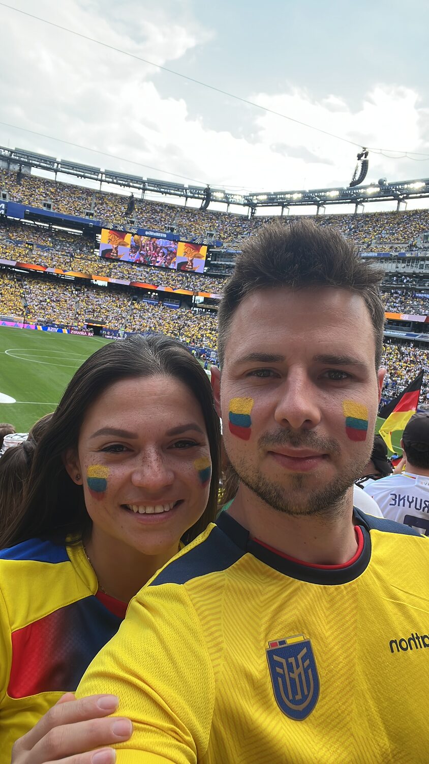 Selfie inside the World Cup stadium